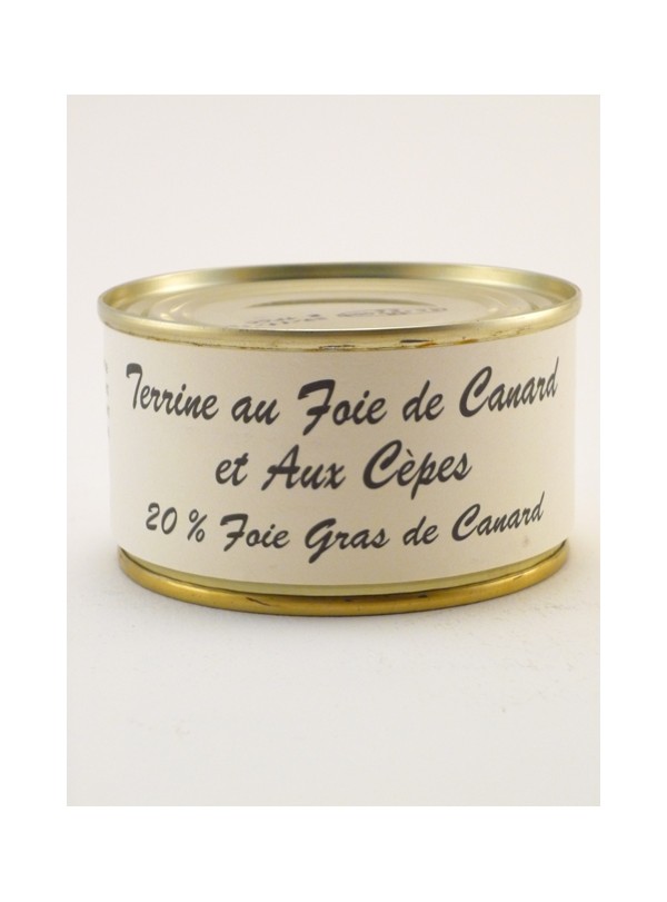 image: Terrine au foie de canard et aux c?pes 20% foie gras de canard